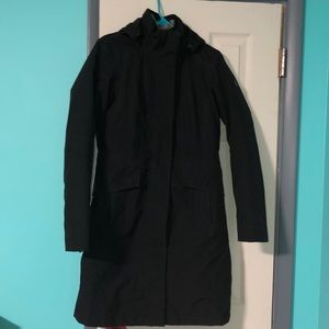 The North Face: Black Long Winter Coat. Size Small.
